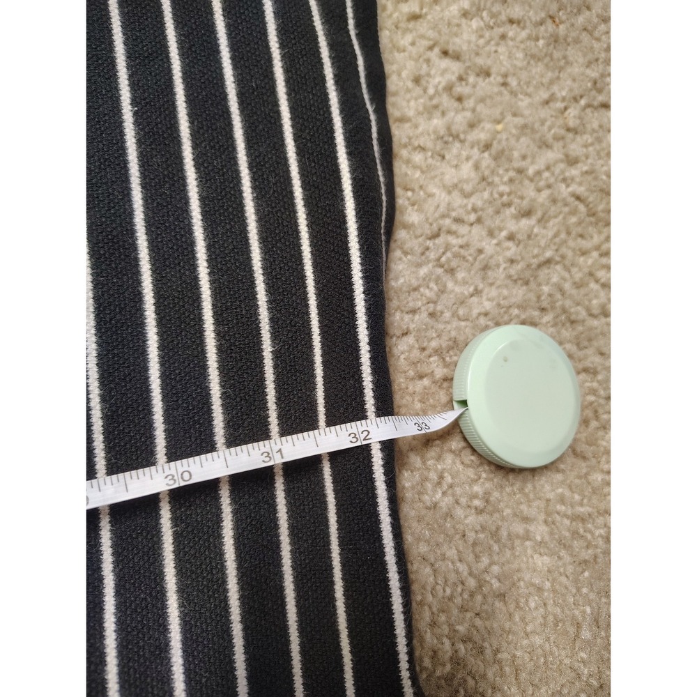 Boden Black White Striped Elbow Dress Women's Sz 6 Knee Length Cotton - Picture 6 of 6